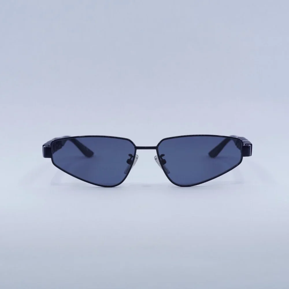 Balenciaga BB0107S 003 Sunglasses - Navy Blue Frame, Blue Lenses - Picture 3 of 10